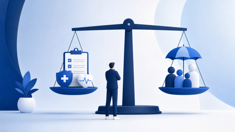 Illustration zum Beitrag: Private Krankenversicherung für Selbstständige: Kosten, Vergleich mit der GKV und wichtige Entscheidungsfaktoren